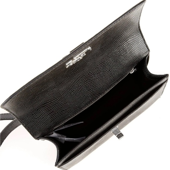 👜 NWT 100% Authentic Ralph Lauren Lizard-Embossed Sophee Leather Bag - Picture 12 of 14